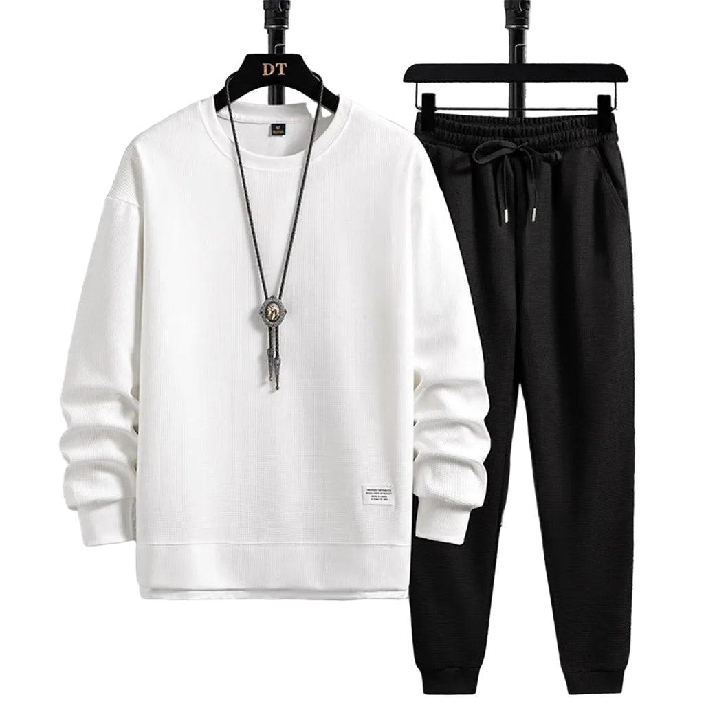 Oliver | Men's Crew Neck Tracksuit | Drawstring Joggers · Eltrendio