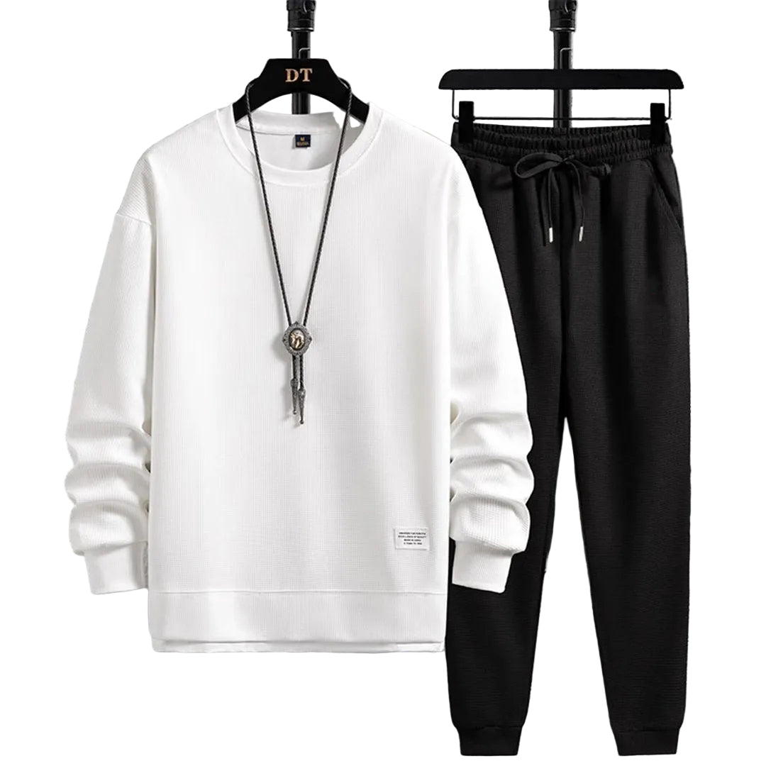 Oliver | Men's Crew Neck Tracksuit | Drawstring Joggers · Eltrendio