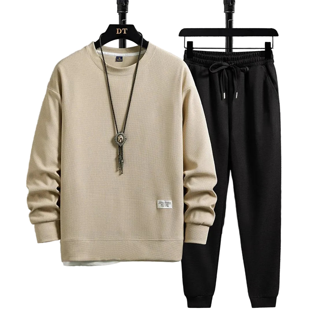 Oliver | Men's Crew Neck Tracksuit | Drawstring Joggers · Eltrendio