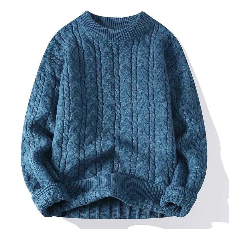 Oliver | Men's Crewneck Jumper | Cable Knit · Eltrendio