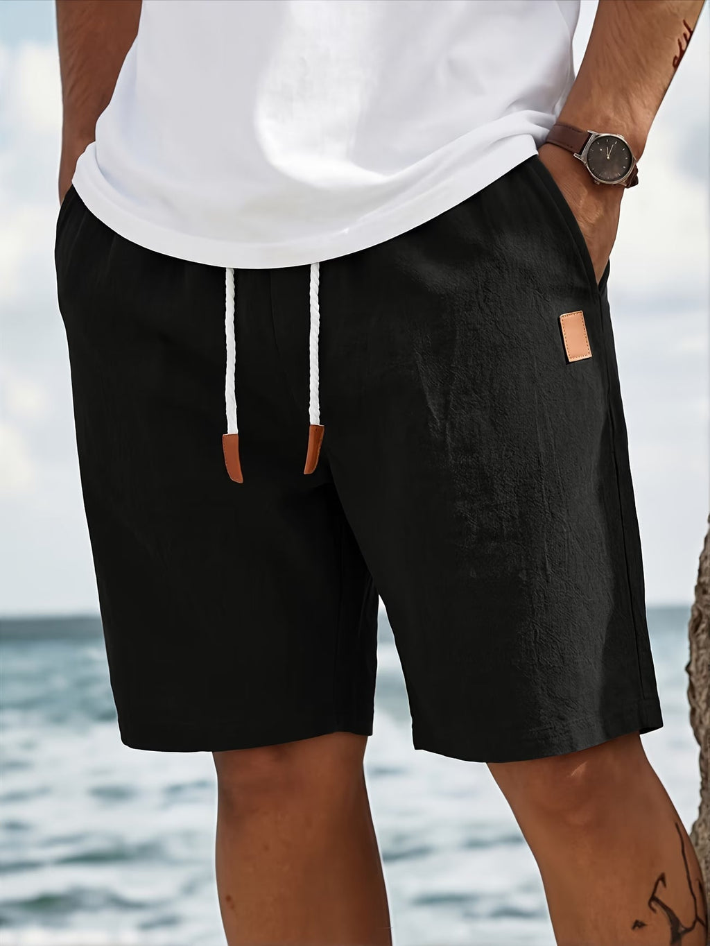 Oliver | Men's Drawstring Shorts | Textured · Eltrendio