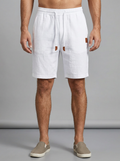 Isaac | Men's Drawstring Shorts | Textured-Eltrendio