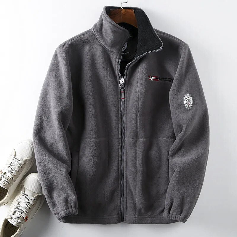 Oliver | Men's Full-Zip Fleece Jacket | High Collar · Eltrendio
