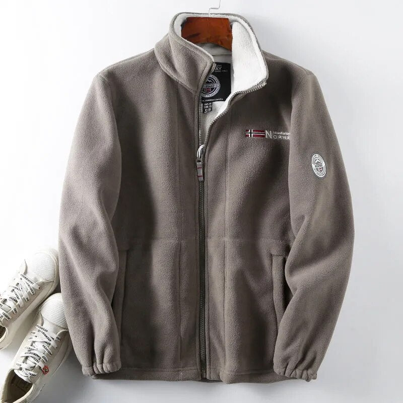 Oliver | Men's Full-Zip Fleece Jacket | High Collar · Eltrendio