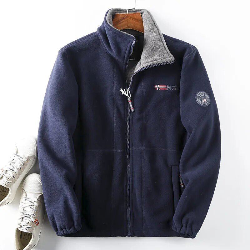 Oliver | Men's Full-Zip Fleece Jacket | High Collar · Eltrendio