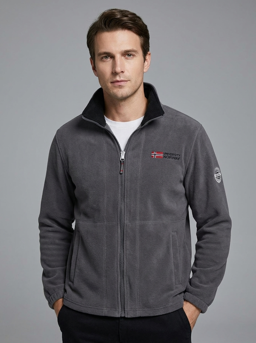 Finley | Men's Full-Zip Fleece Jacket | High Collar-Eltrendio