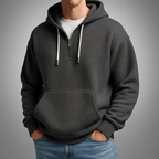 Oliver | Men's Half-Zip Hoodie | Waffle Knit · Eltrendio