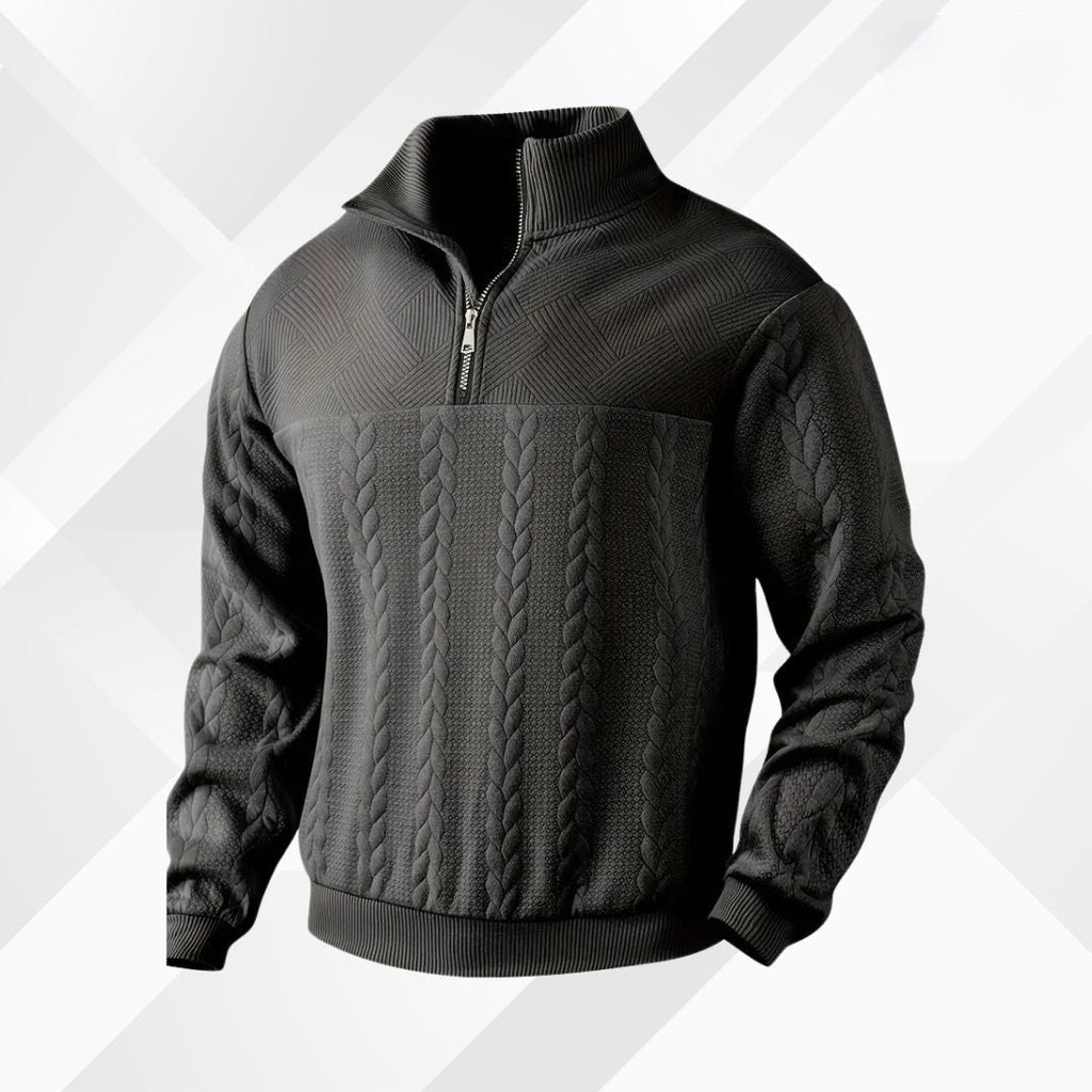 Oliver | Men's Half-Zip Jumper | Cable Knit · Eltrendio