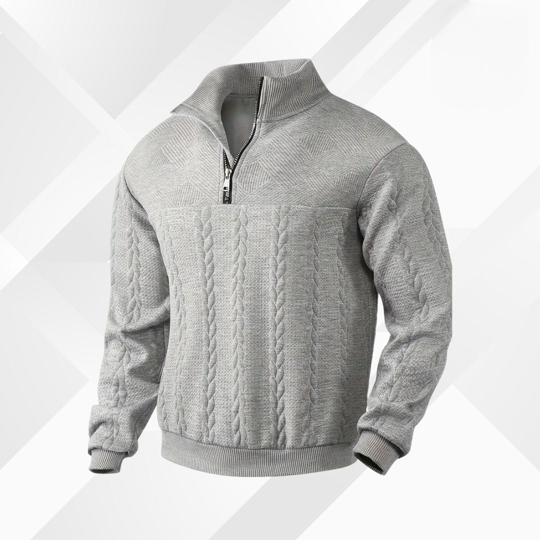 Oliver | Men's Half-Zip Jumper | Cable Knit · Eltrendio
