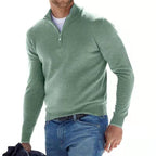 Oliver | Men's Half-Zip Jumper | Ribbed Hem · Eltrendio