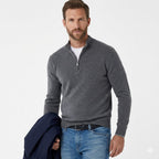 Oliver | Men's Half-Zip Jumper | Ribbed Hem · Eltrendio