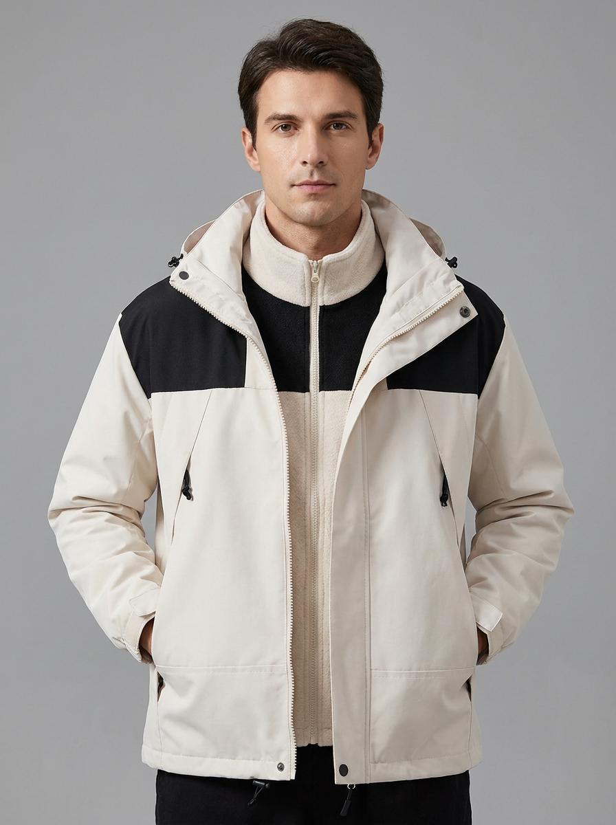Oliver | Men's Hooded 3-in-1 Jacket | Fleece-Lined-Eltrendio
