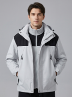 Oliver | Men's Hooded 3-in-1 Jacket | Fleece-Lined-Eltrendio