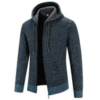 Oliver | Men's Hooded Cardigan | Fleece-Lined · Eltrendio