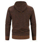 Oliver | Men's Hooded Cardigan | Fleece-Lined · Eltrendio