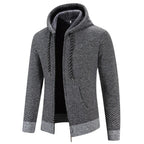 Oliver | Men's Hooded Cardigan | Fleece-Lined · Eltrendio