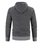 Oliver | Men's Hooded Cardigan | Fleece-Lined · Eltrendio