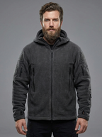 Toby | Men's Hooded Fleece Jacket | Multi-Pocket-Eltrendio