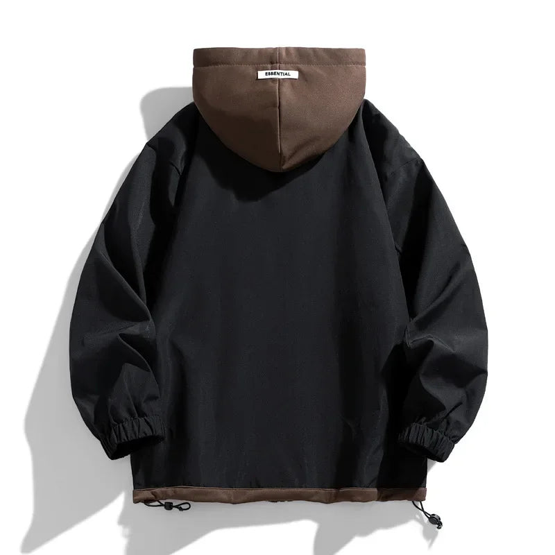 Oliver | Men's Hooded Jacket | Drawstring Hood · Eltrendio