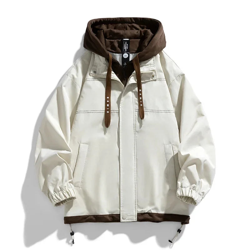 Oliver | Men's Hooded Jacket | Drawstring Hood · Eltrendio