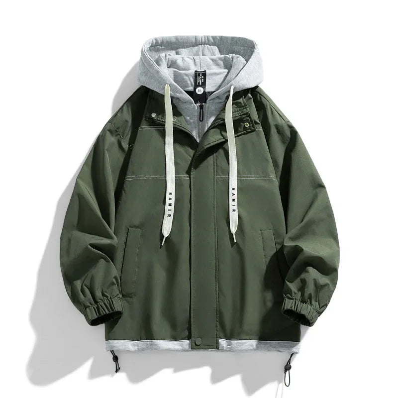 Oliver | Men's Hooded Jacket | Drawstring Hood · Eltrendio