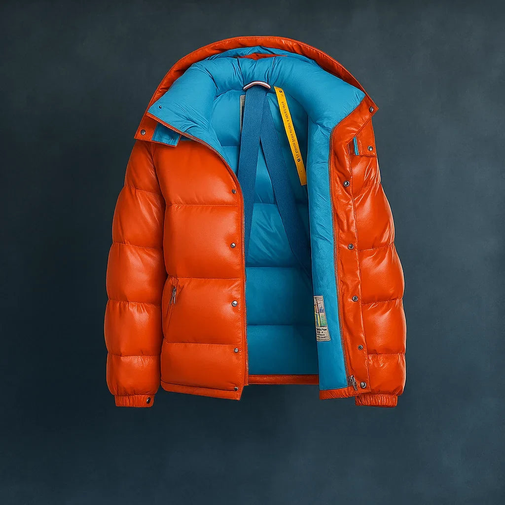 Oliver | Men's Hooded Puffer Jacket | Full-Zip · Eltrendio