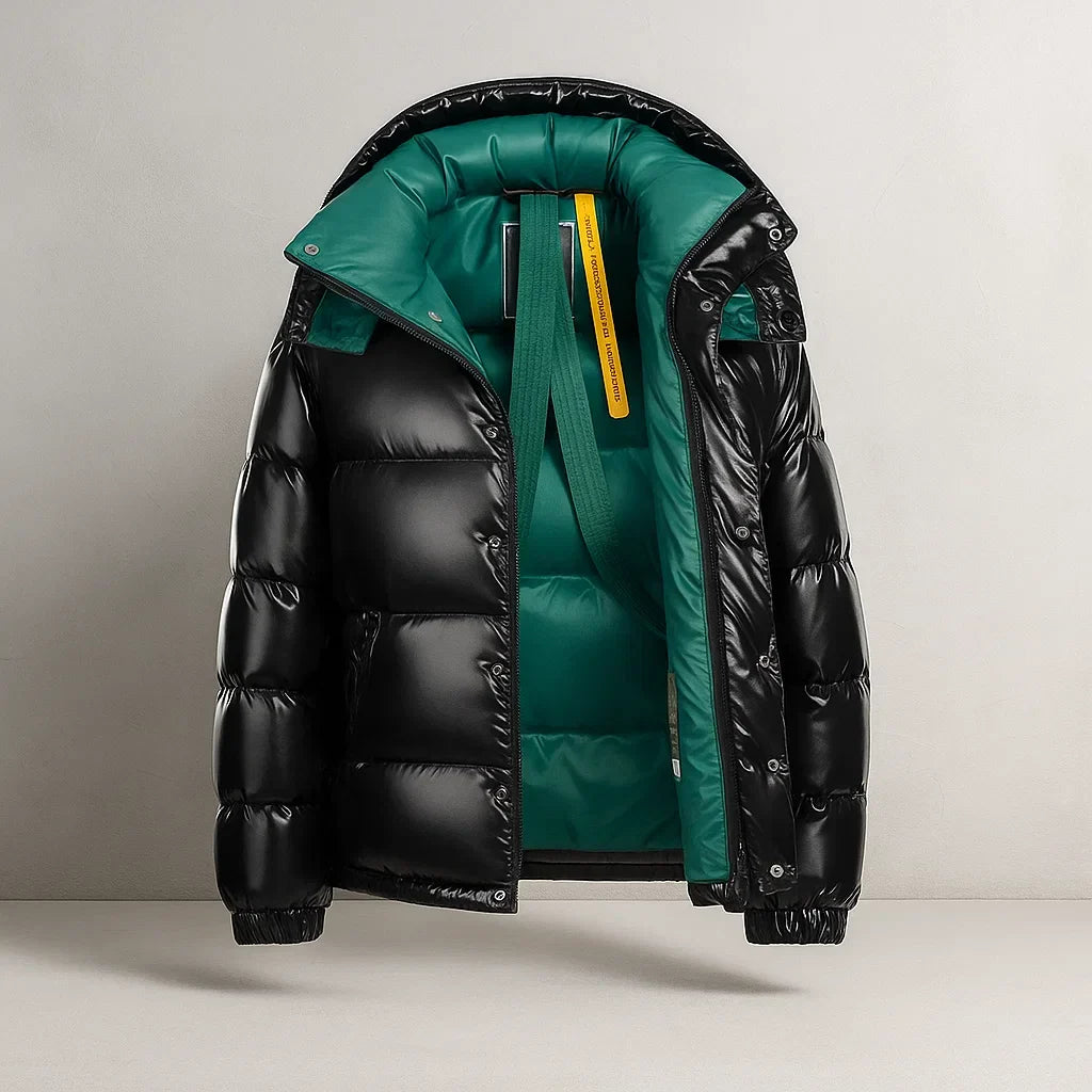 Oliver | Men's Hooded Puffer Jacket | Full-Zip · Eltrendio
