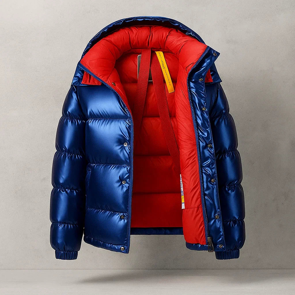 Oliver | Men's Hooded Puffer Jacket | Full-Zip · Eltrendio