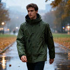 Oliver | Men's Hooded Rain Jacket | Waterproof · Eltrendio