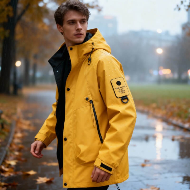 Oliver | Men's Hooded Rain Jacket | Waterproof · Eltrendio