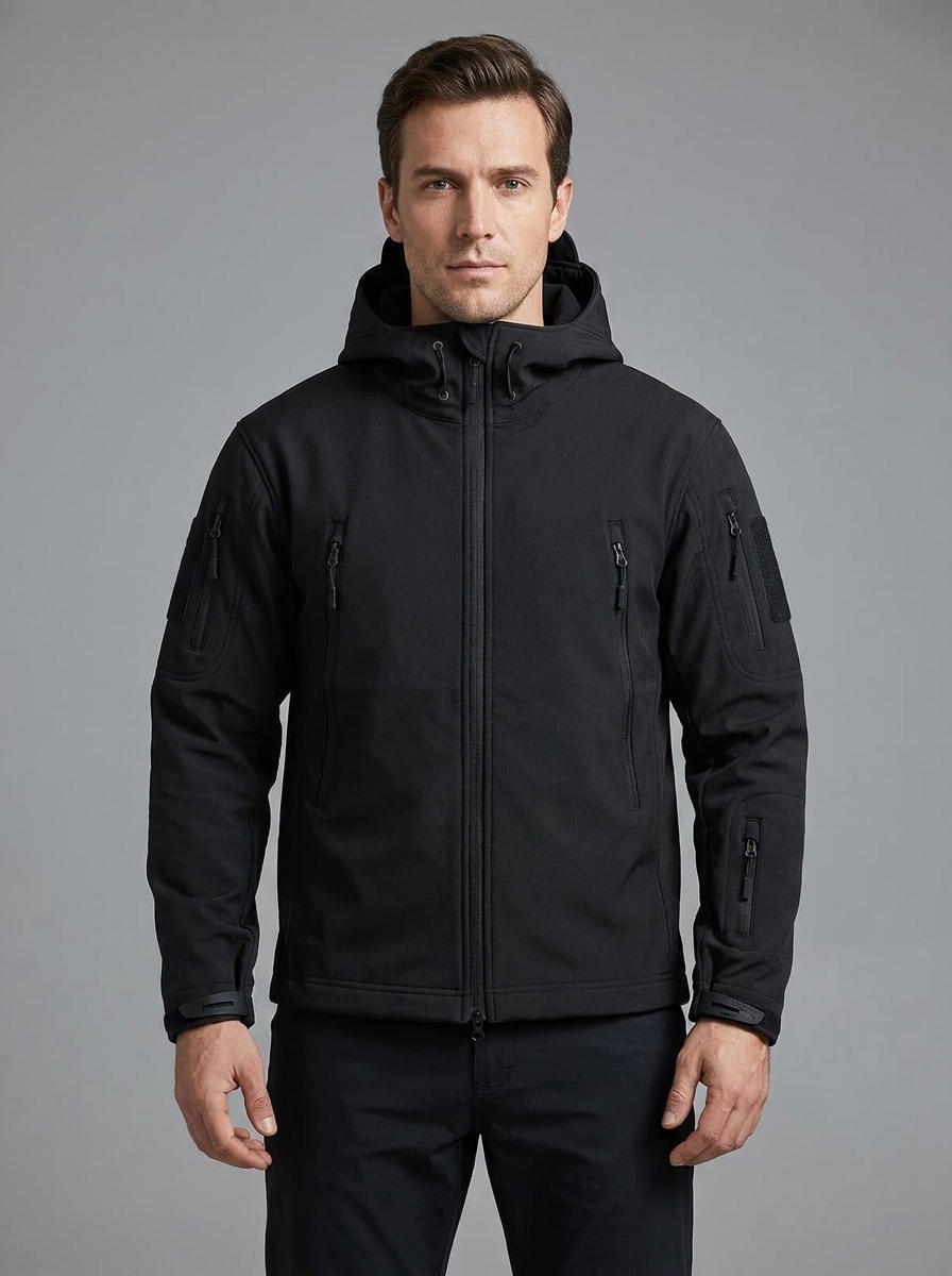 Hudson | Men's Hooded Softshell Jacket | Zip-Up-Eltrendio