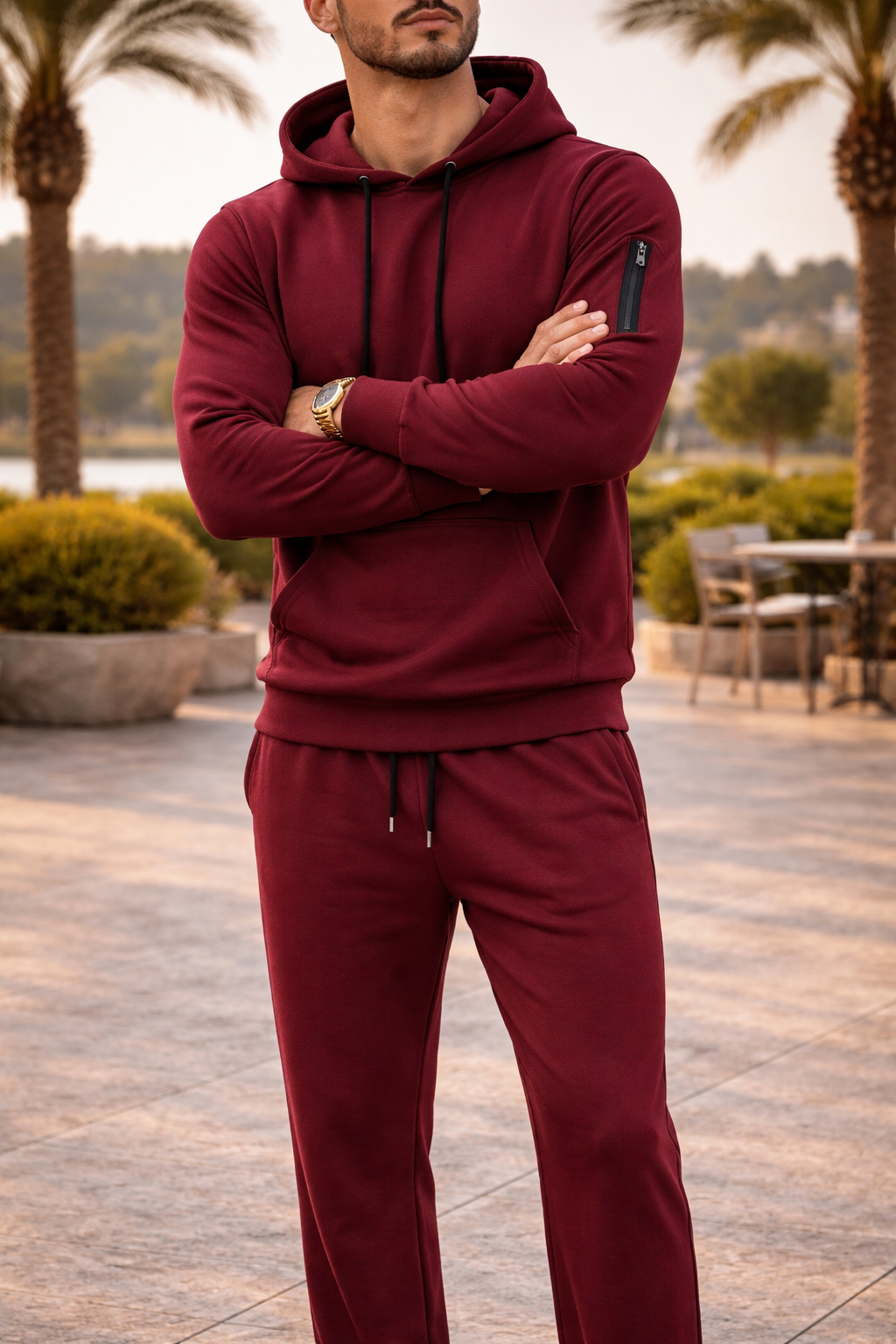 Oliver | Men's Hooded Tracksuit Set | Zip Pocket · Eltrendio