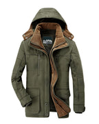 Oliver | Men's Hooded Winter Jacket | Fleece-Lined · Eltrendio