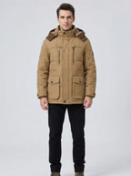 Noah | Men's Hooded Winter Jacket | Fleece-Lined-Eltrendio