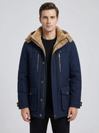 Noah | Men's Hooded Winter Jacket | Fleece-Lined-Eltrendio