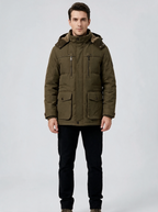 Noah | Men's Hooded Winter Jacket | Fleece-Lined-Eltrendio