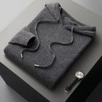 Oliver | Men's Knitted Hoodie | Drawstring Hood · Eltrendio