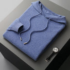 Oliver | Men's Knitted Hoodie | Drawstring Hood · Eltrendio