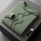Oliver | Men's Knitted Hoodie | Drawstring Hood · Eltrendio