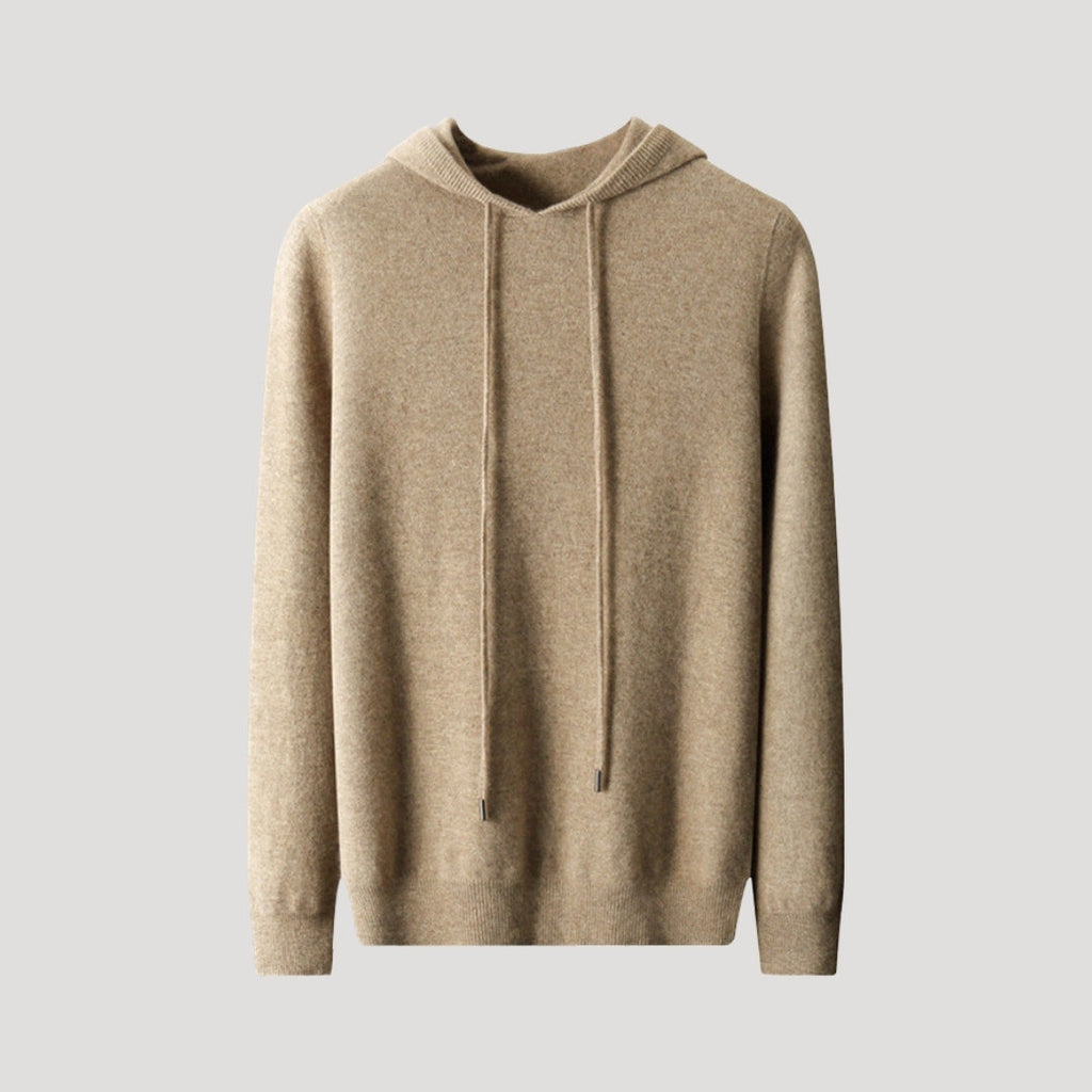 Oliver | Men's Knitted Hoodie | Drawstring Hood · Eltrendio