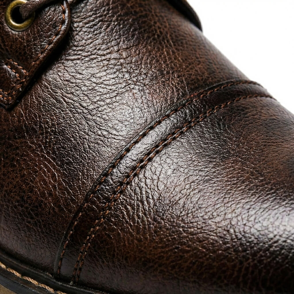 Oliver | Men's Lace-Up Ankle Boots | Cap-Toe Leather · Eltrendio