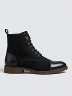 Charlie | Men's Lace-Up Boots | Leather Toe-Eltrendio