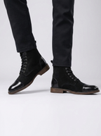 Charlie | Men's Lace-Up Boots | Leather Toe-Eltrendio