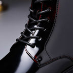 Oliver | Men's Lace-Up Boots | Polished Leather · Eltrendio