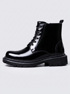 Logan | Men's Lace-Up Boots | Polished Leather-Eltrendio
