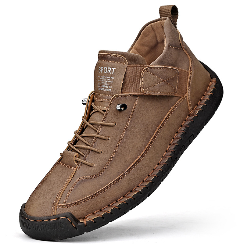 Oliver | Men's Lace-Up Trainers | Leather · Eltrendio