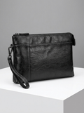 Henry | Men's Leather Clutch Bag | Wrist Strap-Eltrendio