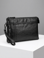 Henry | Men's Leather Clutch Bag | Wrist Strap-Eltrendio