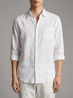 Oliver | Men's Long Sleeve Shirt | Linen Blend-Eltrendio