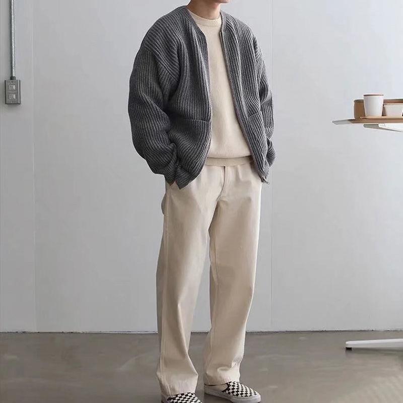 Oliver | Men's Oversized Knit Cardigan | Ribbed · Eltrendio